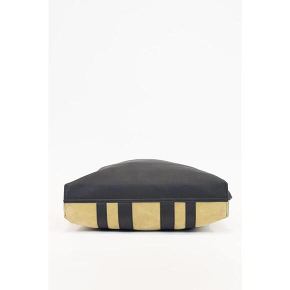 Loewe Beige/Black Suede Leather Hole Tote Shoulder Bag - Picture 4 of 4